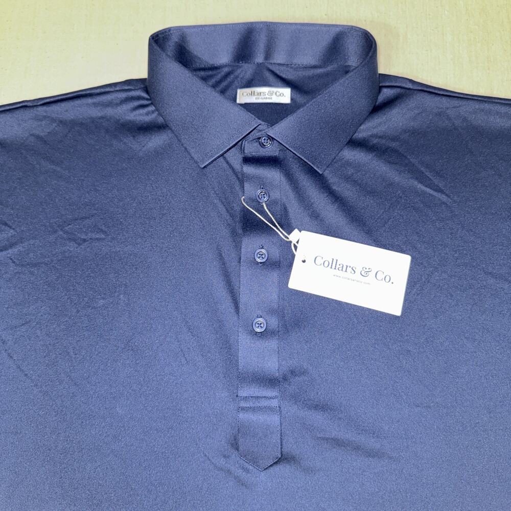 Collars and Co Golf Polo Navy Blue - Size 2XL Preppy New With Tags